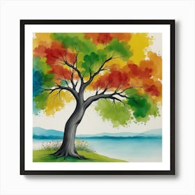 Autumn Tree Art Print