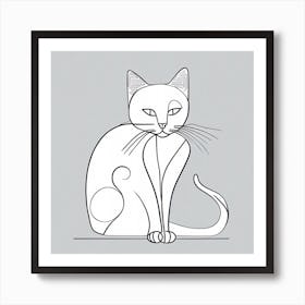 Modern Art Cat 3 Art Print