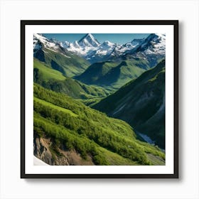 Alaska Mountain Valley Art Print