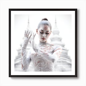 Artjuicebycsaba Full Body Style Minimalist Traditional Thai Dan B46a95e1 Face 4c43 A851 F09d96c0364e Denoised Upscaled X4 Art Print