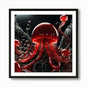 Red Jelly 9 Art Print