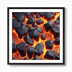 Lava Rock Art Print