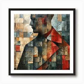 Man In Red Coat Art Print