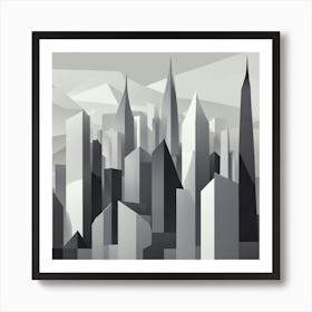 Abstract Cityscape 24 Art Print