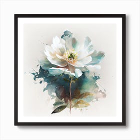 Watercolor Flower Abstract 30 Art Print