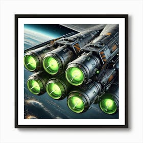 Vx F1 Toxic Wasp Corrosive Missile Pods Converted Art Print