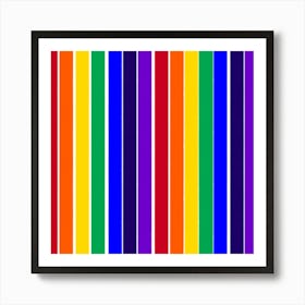 Rainbow Stripes 1 Art Print