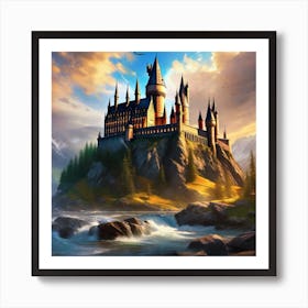 Hogwarts Castle 25 Art Print