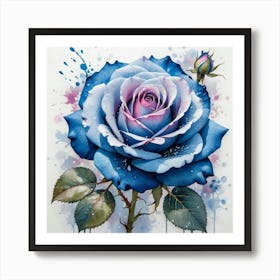 Blue Rose 9 Art Print