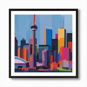 Abstract Travel Collection Toronto Canada 4 Art Print