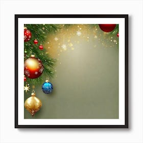 Christmas Background 31 Art Print