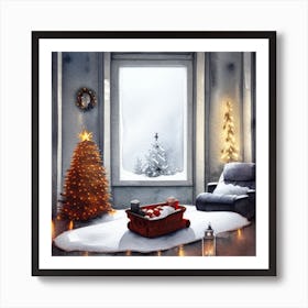 Christmas Room Art Print