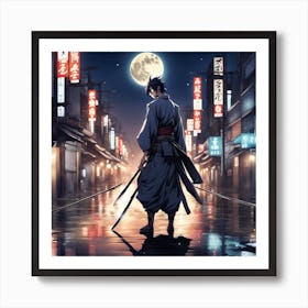 Avenging Samurai Art Print