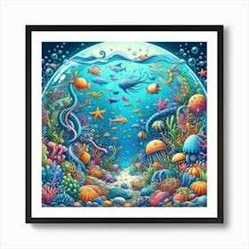 Under The Sea 6 Art Print