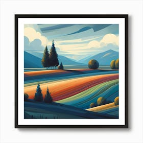 Landscape Painting 158 Art Print