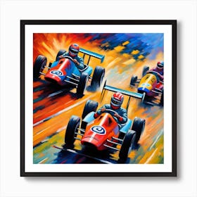 Race Cars Art Print
