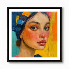 Portrait Of A Girl 1 Art Print