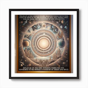 Universe In A Circle Art Print