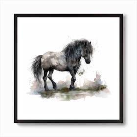 Horse Painting Art Print