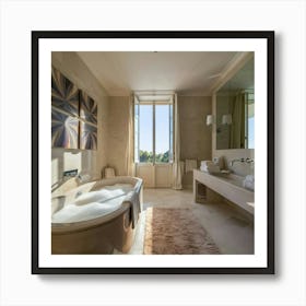 Bathroom With A Bathtub 1 Art Print