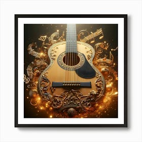 Acoustic Guitar 5 Art Print