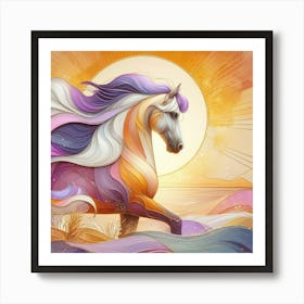 Horse Painting Art Print