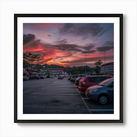 Sunset In Kuala Lumpur Art Print