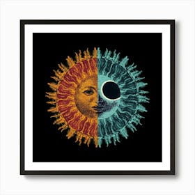 Sun And The Moon Art Print