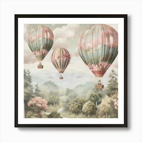 Hot Air Balloons Art Print