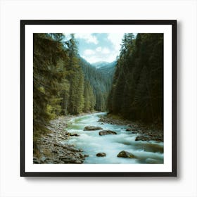 River In The Mountains Poster