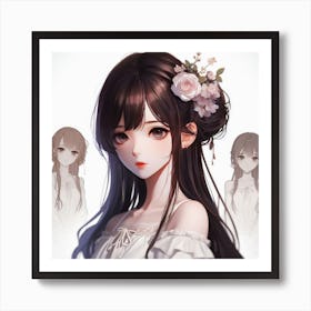 Anime Girl (29) Art Print