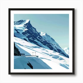 Train Station In Switzerland Art Print