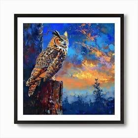 Great Horned Owl 7 Art Print