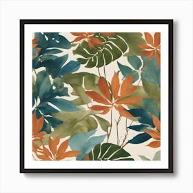 Tropical Leaves 1 Art Print