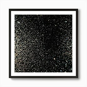 Sparkle black space Art Print