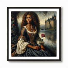 Princess And The Rose10 Art Print