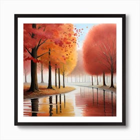 Autumn Reflections Art Print