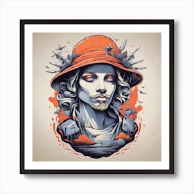 Man With A Hat Art Print