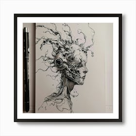 Woman'S Head 8 Art Print