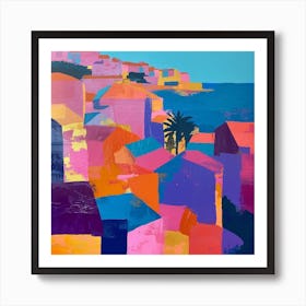 Abstract Travel Collection Dubrovnik Croatia 1 Art Print