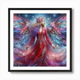 Angel With Wings 5 Art Print