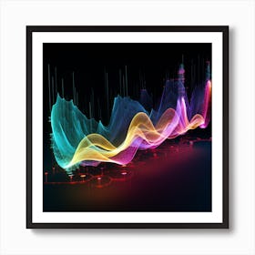 Abstract Wave Pattern Art Print