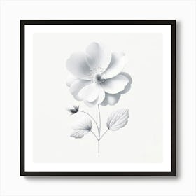 White Flower 10 Art Print