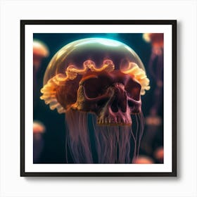 Jellyfish Bride Art Print