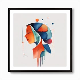 Portrait Of A Woman 1 Art Print