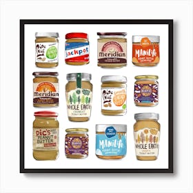 Nut Butters Square Art Print