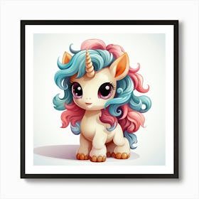 Cute Unicorn 2 Art Print