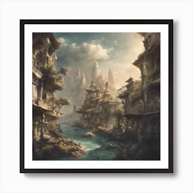 Fantasy City Art Print