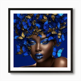 Blue Butterfly 4 Art Print