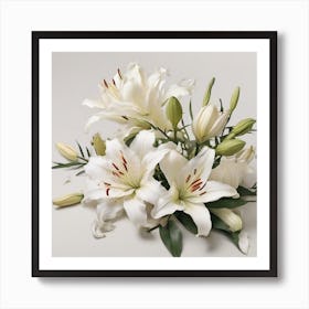 Lilies 4 Art Print